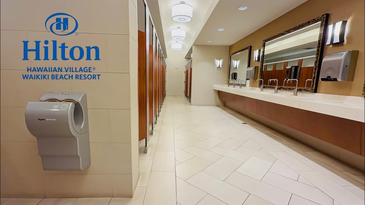 1990s Kohler Highcliff, AS  Madera Toilet Flush, Hilton Hawaiian Village Conference Women’s Restroom