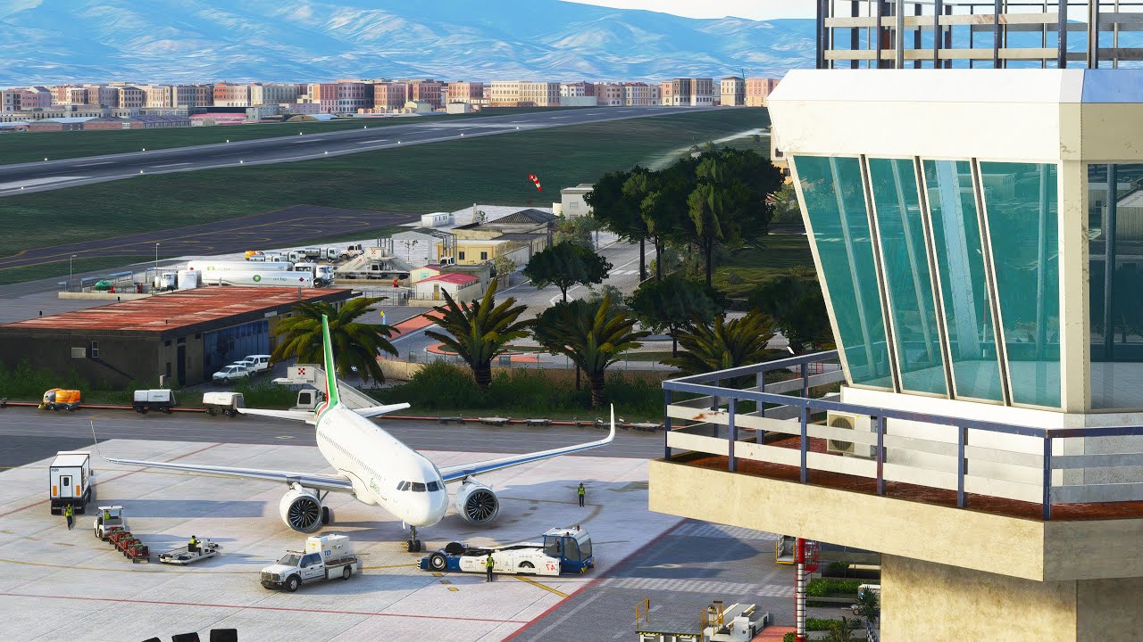 Flight Simulator 2020 | DIFFICULT Approach into Reggio Calabria in 4K | TrackIR