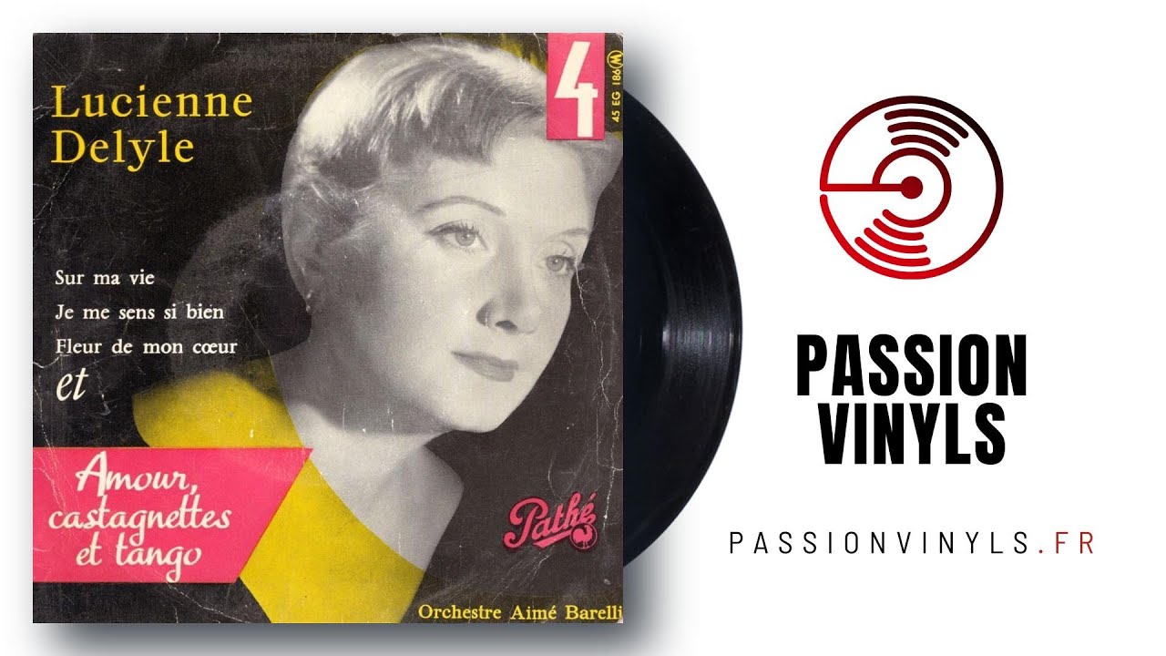 Lucienne Delyle - 1956 - 4 - Amour, Castagnettes Et Tango - (Vinyl 45 Tours)
