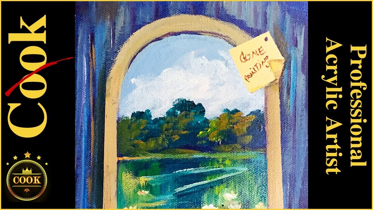 Grab Your Brush We Do the Rest A Gone Fishing Acrylic Painting Tutorial  with Ginger Cook