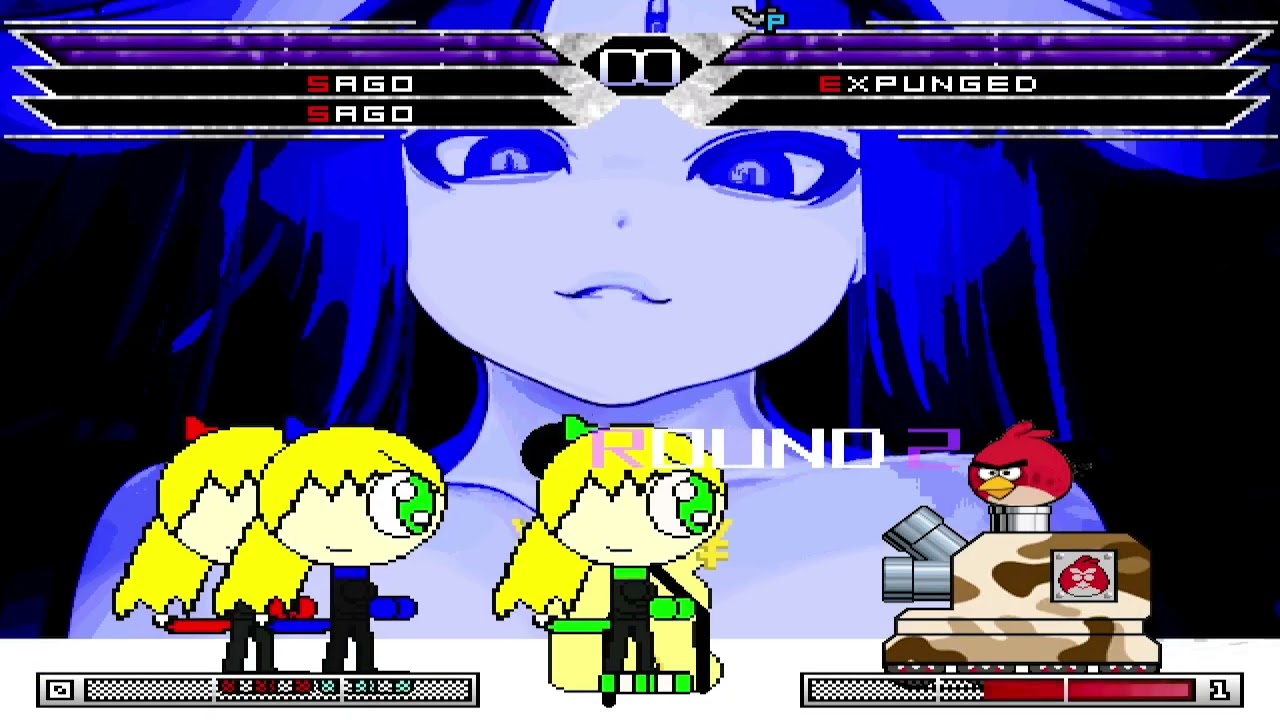 KOF MUGEN Tag Team Sago V4.2 4X vs Expunged Angry Bird Tank Marshall (Apelao) Manny (Apelao)