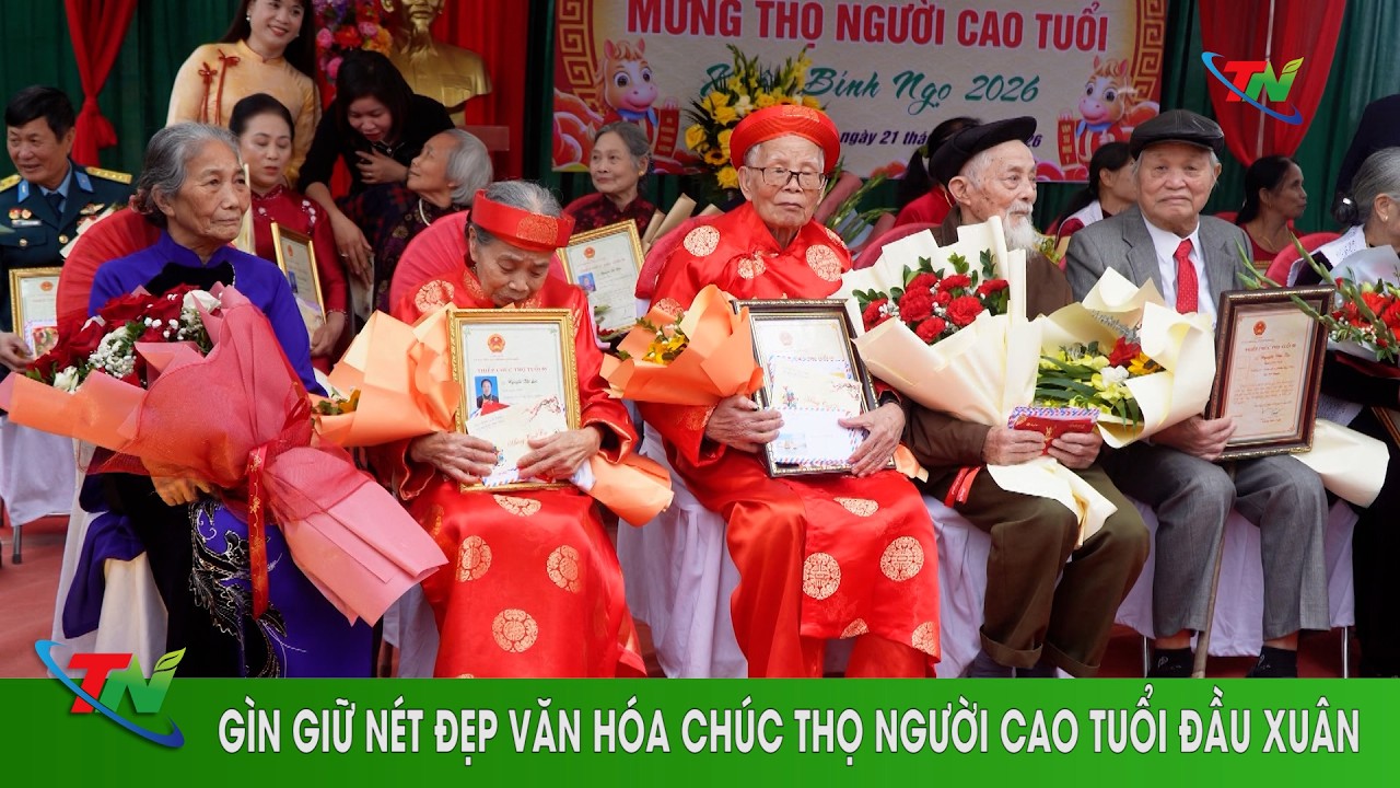 Gìn giữ nét đẹp văn hóa chúc thọ Người cao tuổi đầu xuân