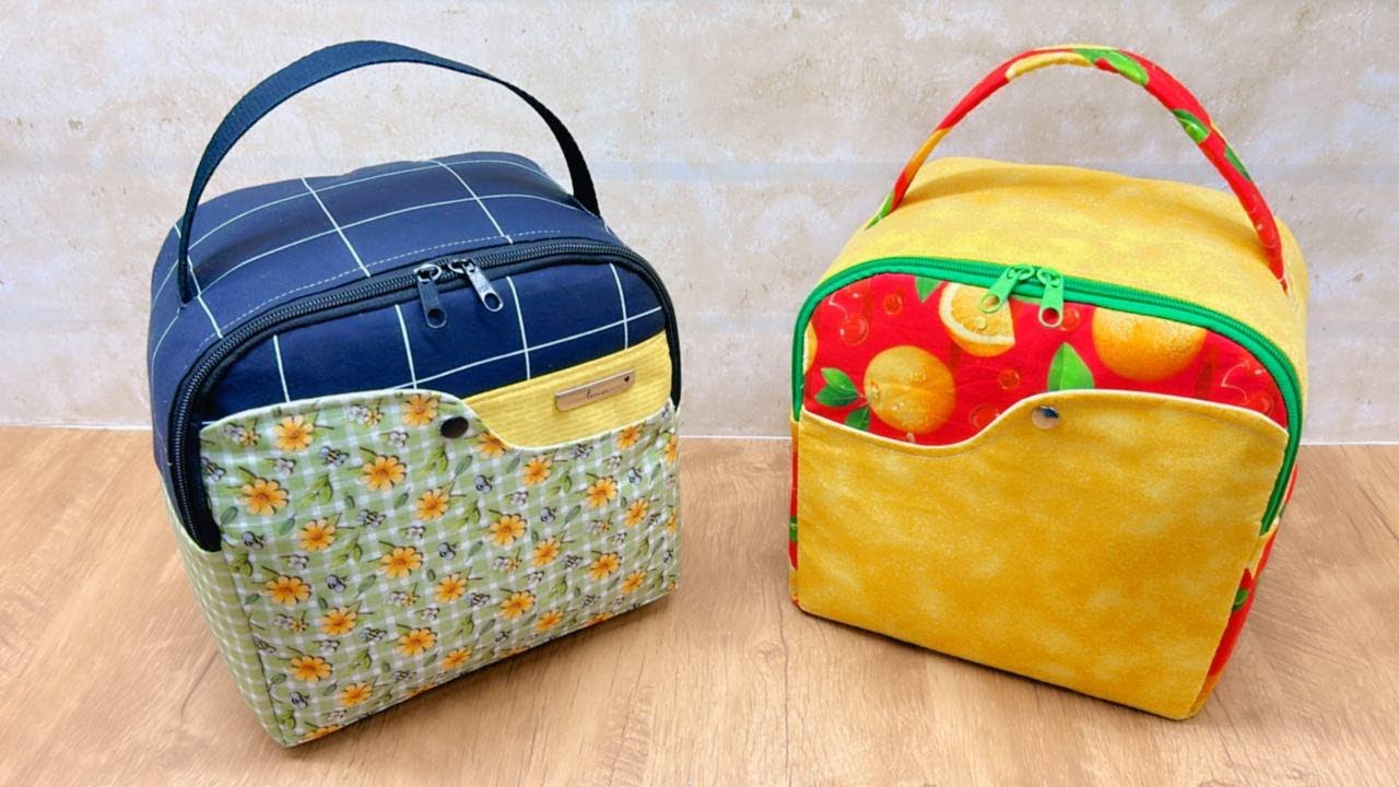 Como fazer TÉRMICA MEU LANCHINHO G muito Fácil e Rápida com MOLDE Grátis - Costura Criativa DIY