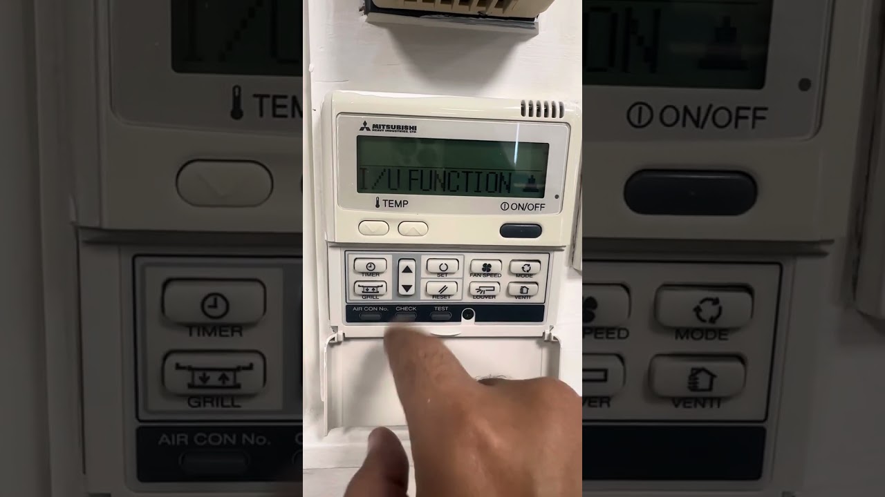 How to Reset filter sign on mitsubishi heavy industries.
