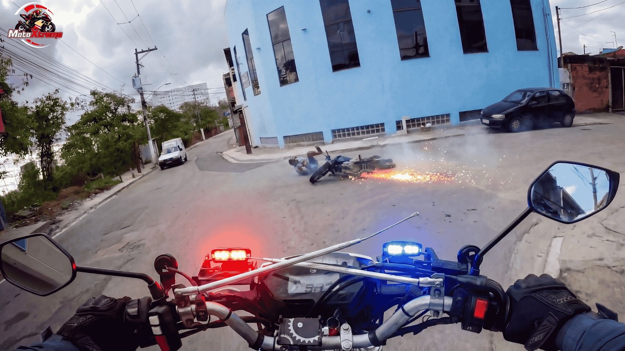 🚨 6 FUGAS INSANAS de MOTO que DERAM MUITO ERRADO! Persegui&ccedil;&otilde;es Policiais (30 MIN) 🏍️🚓