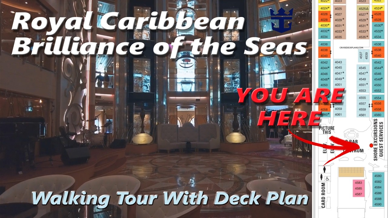 Brilliance of the Seas Walking Tour With Deck Plans