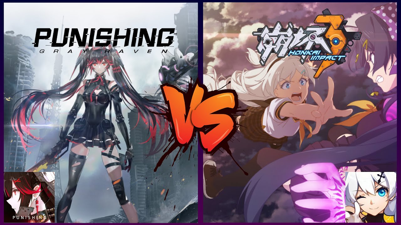 Honkai impact 3 VS punishing gray raven gameplay and graphics comparison | IMO