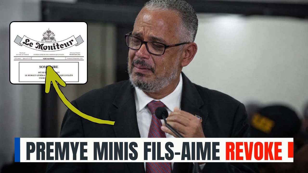 FLASH! DEBLOZAY PETE ! Yo fenk revoke Premye minis Didier Fils-Aime, yon 2èm mitan tranzisyon