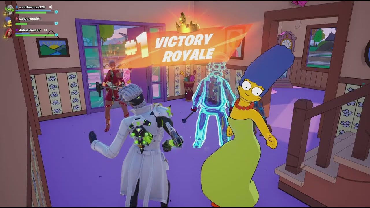 Fortnite | 8 Elim Game on the Simpsons Map