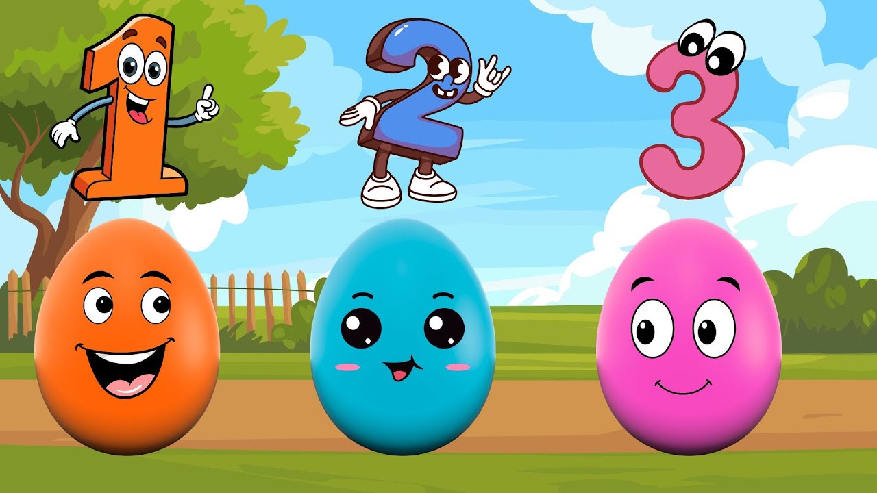 Colorful Surprise Eggs | Kids Songs & Nursery Rhymes | Learning Colors and Numbers Song