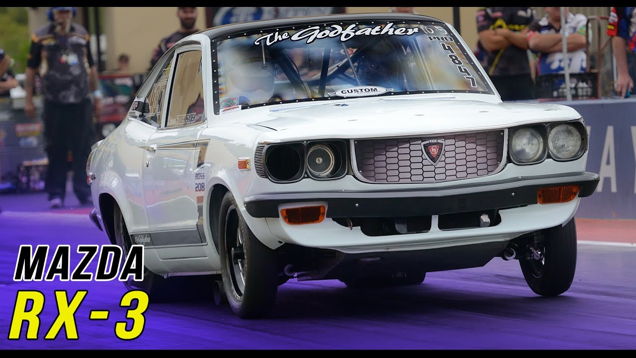 Mazda RX-3 rotary 13B & 20B drag