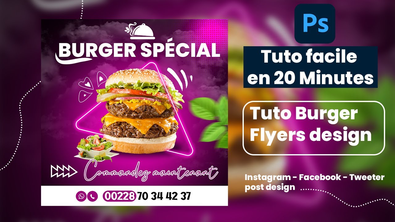 Comment faire une affiche publicitaire avec photoshop