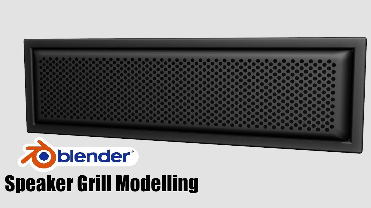 Blender 3.4 - How to make speaker and speaker grill in blender