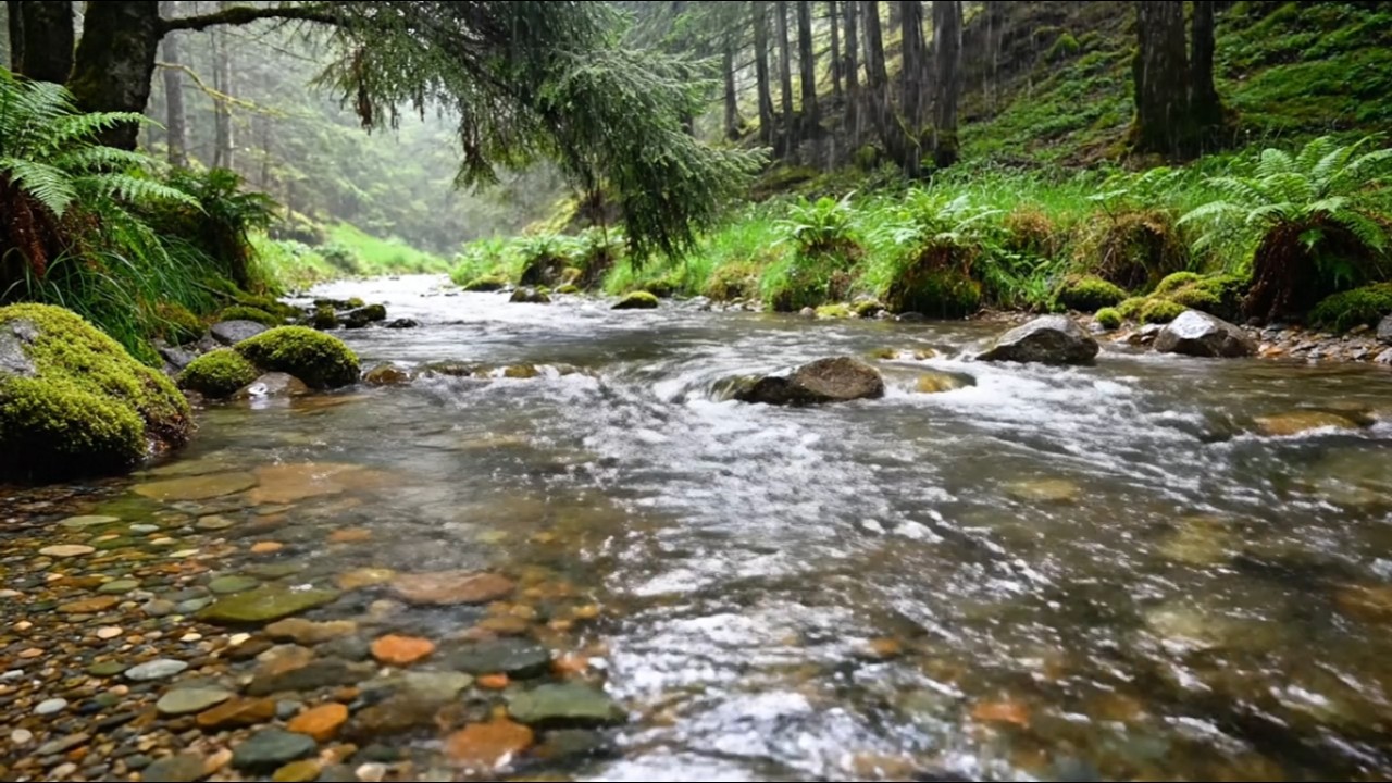 Instant Relaxation 🌊 Forest River Sounds for Deep Sleep