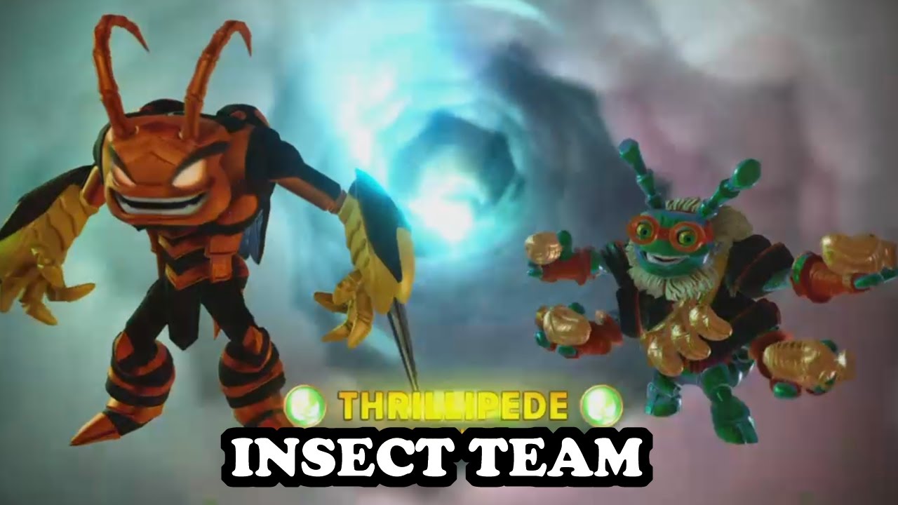 Skylanders Imaginators - Swarm & Thrillipede GAMEPLAY - INSECT TEAM