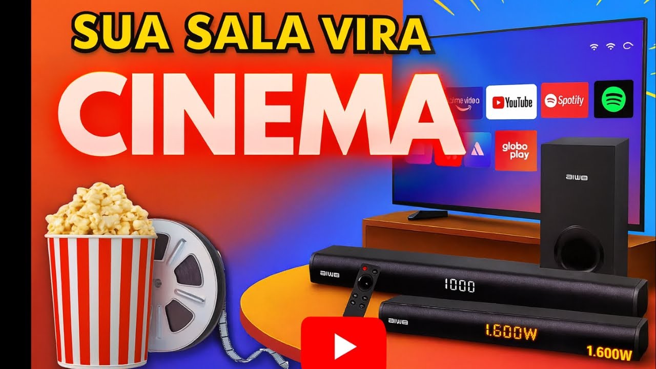Testamos a Soundbar Aiwa – Potência Absurda! Vale a Pena?