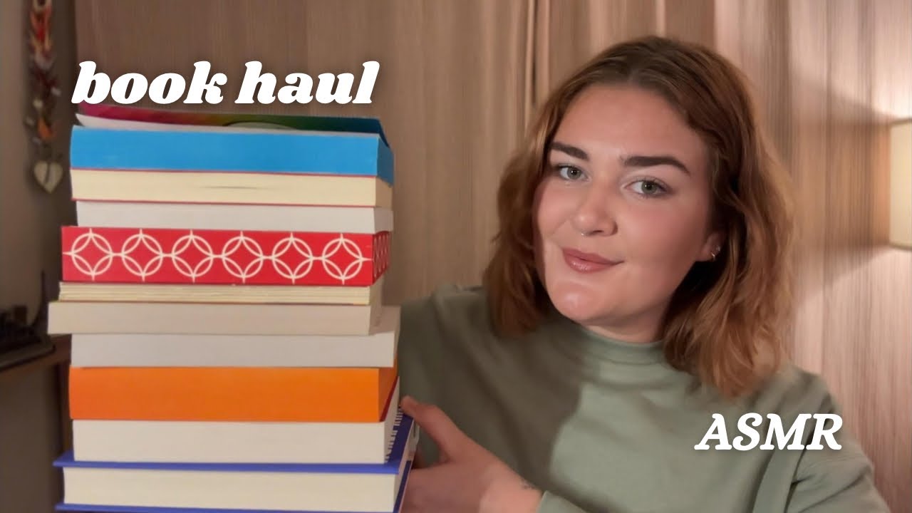 ASMR Fall Book Haul 🍂 Book Triggers, Tapping, Whispering