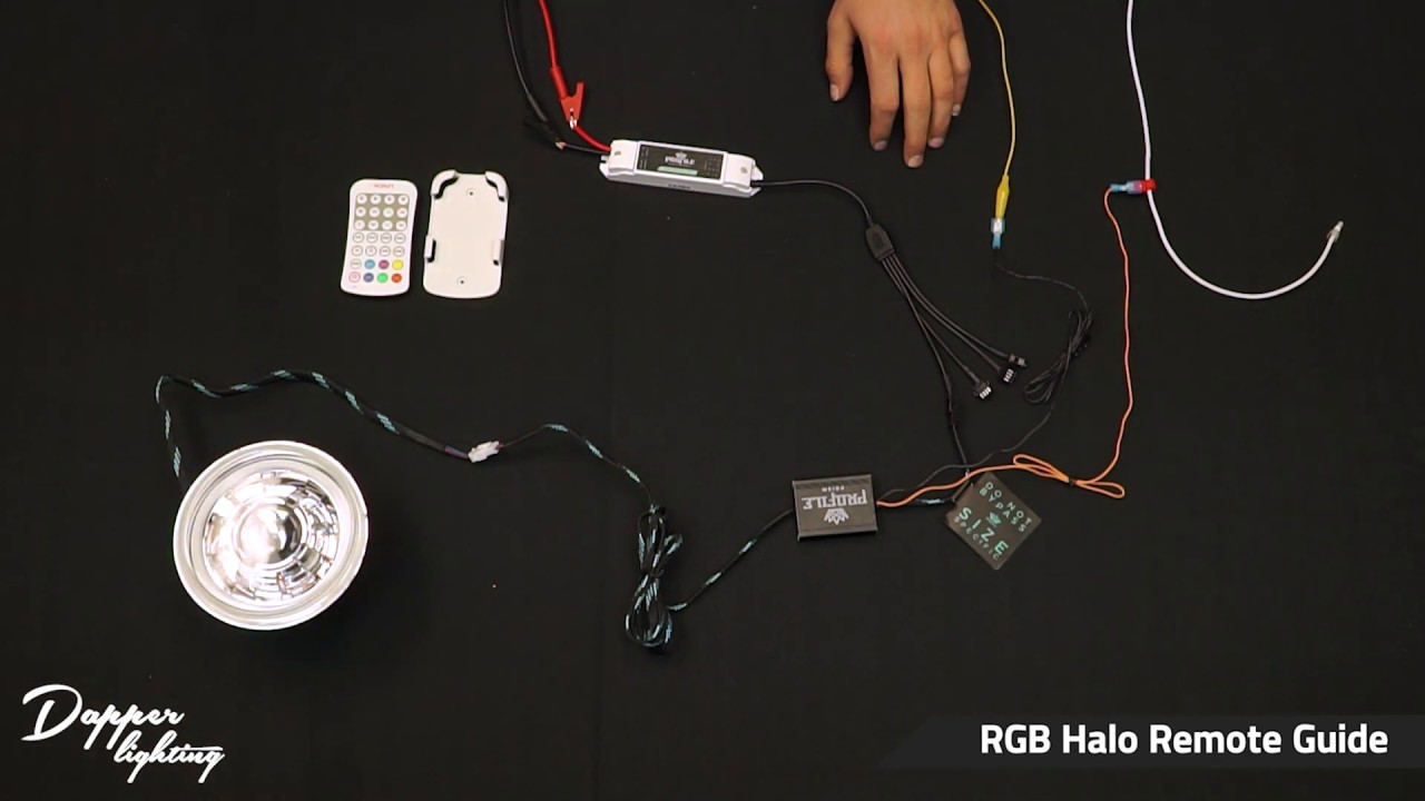 Dapper Lighting RGB (Multi-Color) Halo Remote Wiring Guide