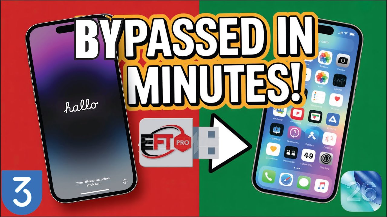 3uTools + EFT Pro: Fastest iPhone Activation Lock Bypass (No Jailbreak!)