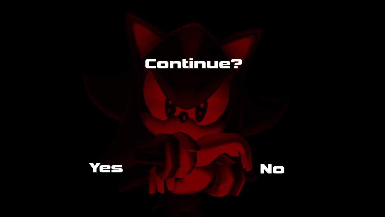 If Sonic Adventure 2 Had A Game Over Screen