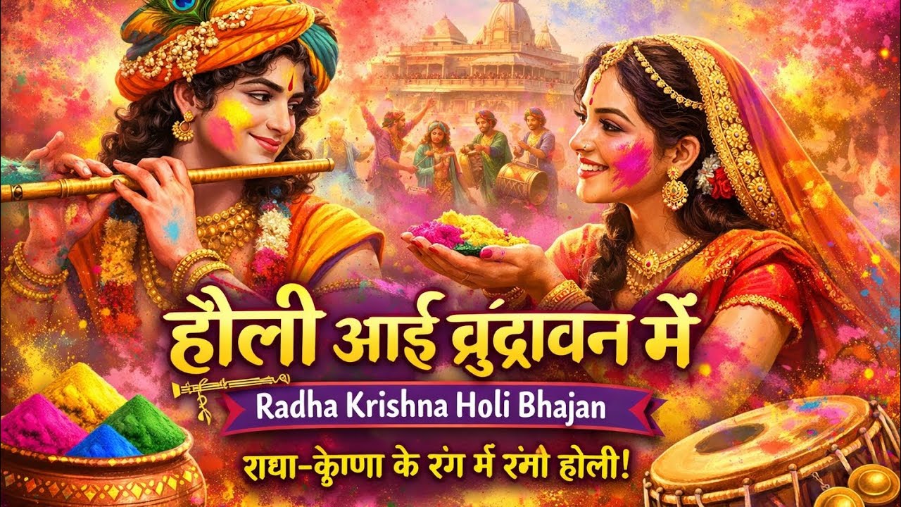 होली आई वृंदावन में | Radha Krishna Holi Bhajan | Vrindavan Holi Song | भक्ति होली गीत