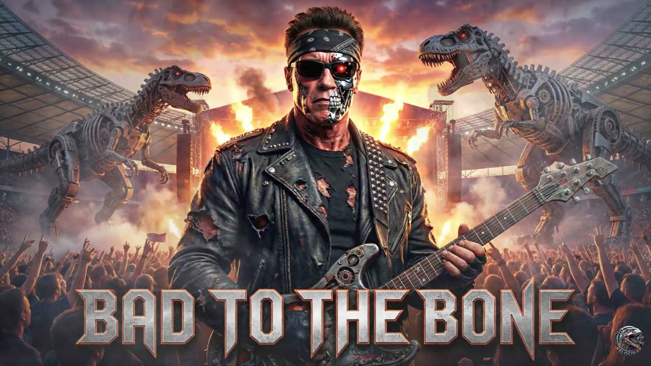 BAD TO THE BONE - George Thorogood (Terminator 2 Theme) | Dark Cinematic Arena Rock Cover (90s Rock)