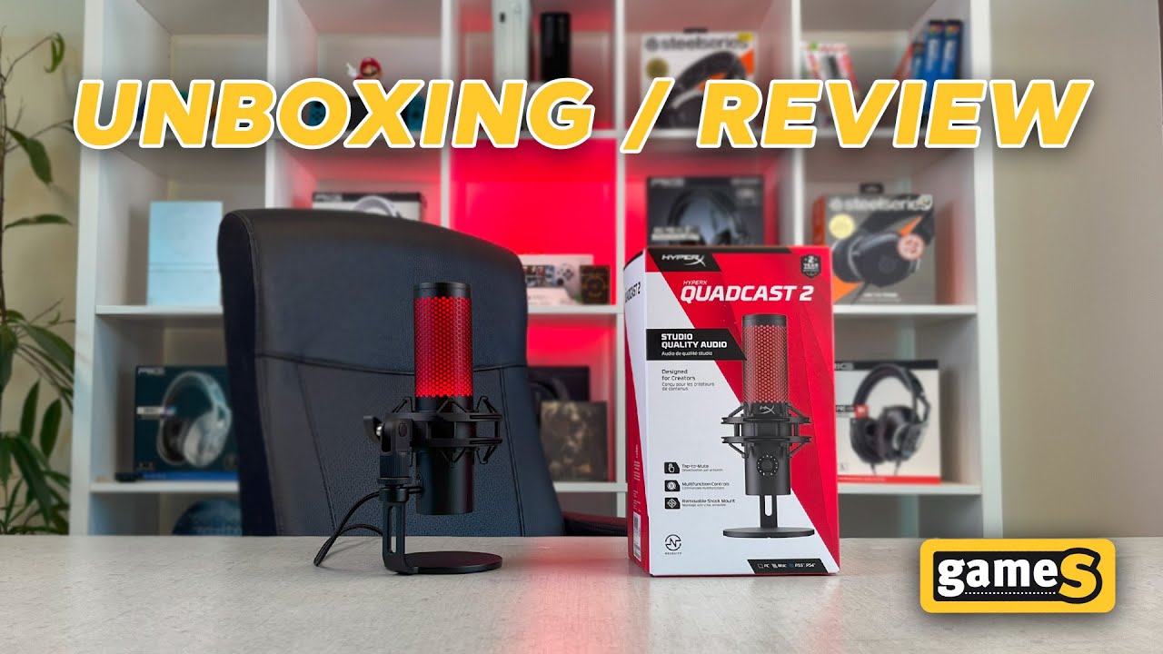 HyperX Quadcast 2 GameS unboxing i review