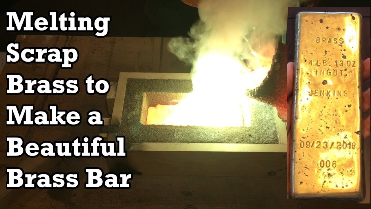 Melting Scrap Brass to Make a Big Beautiful Brass Bar