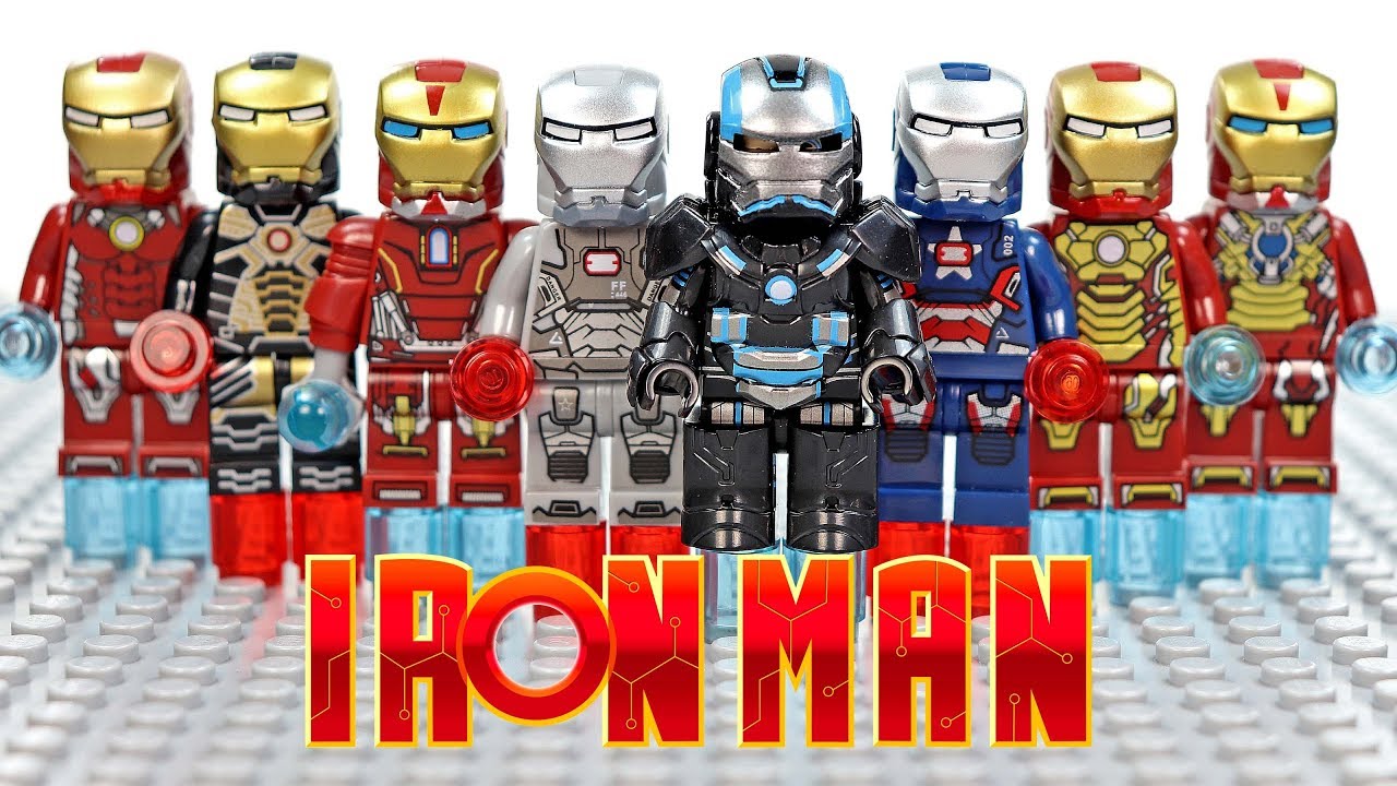 LEGO Iron Man Ziran Armor War Machine Iron Patriot Rescue Armor Pepper Potts Unofficial Minifigures