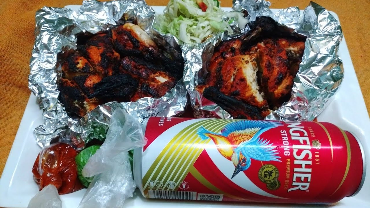 Chicken Tandoori 🐔  Kingfisher Beer 🍻 