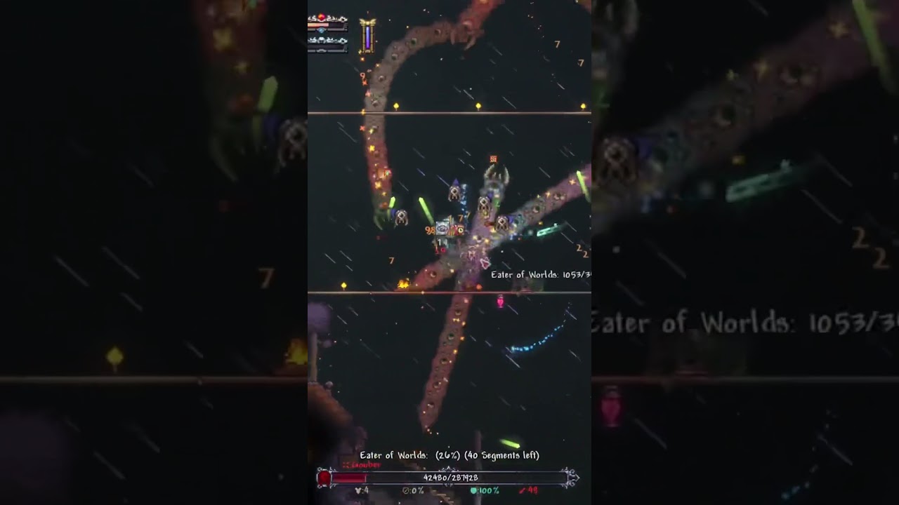 Eater of Worlds Defeated - Terraria Calamity INFERNUM #gaming #terraria #games