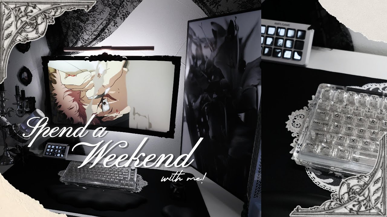 spend a weekend with me 🍥⊹ jujutsu kaisen, stardew valley, redragon keyboard ⌨️✮⋆˙