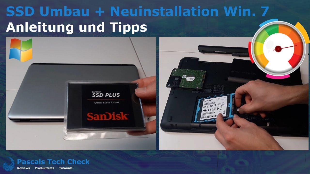 SSD Umbau am Laptop + Neuinstallation Windows 7 || Anleitung und Tipps