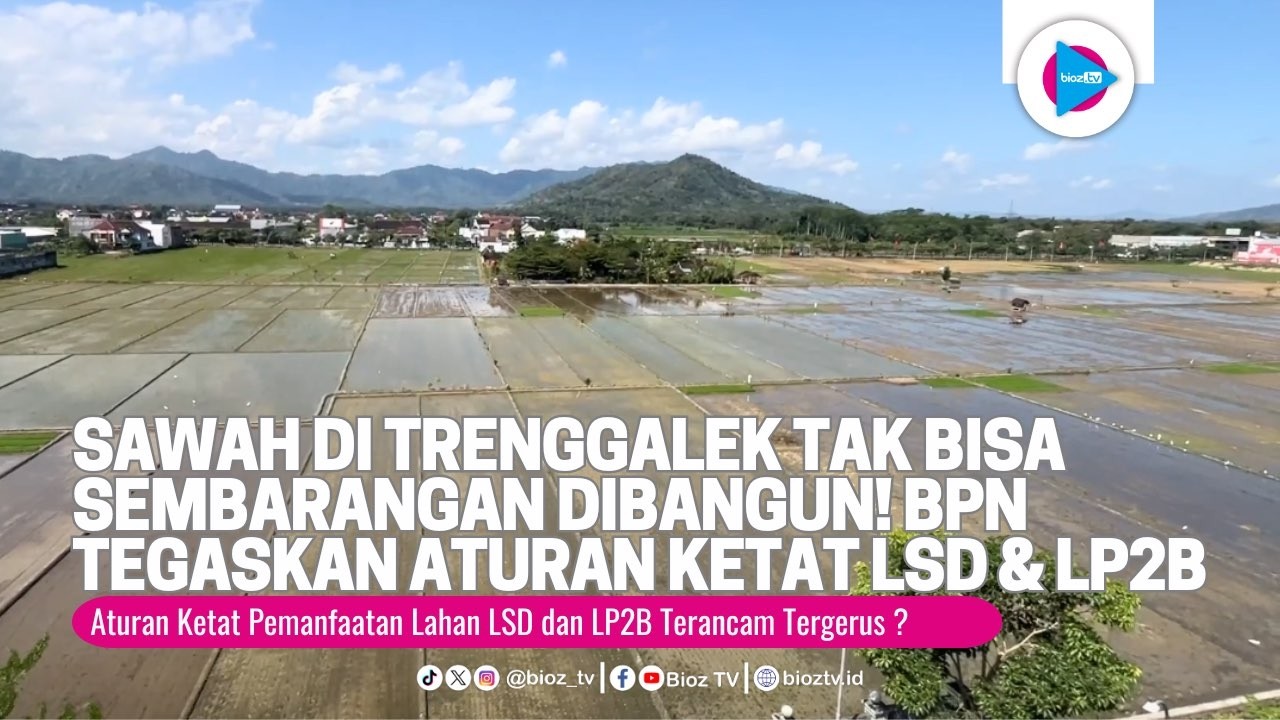 Sawah di Trenggalek Tak Bisa Sembarangan Dibangun! BPN Tegaskan Aturan Ketat LSD dan LP2B - bioztv