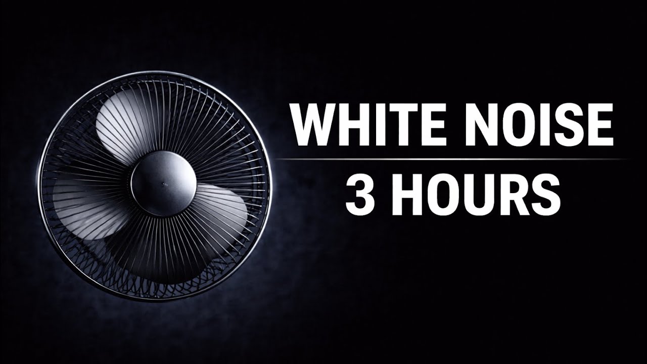 3 Hours Fan Noise for Sleeping, Studying & Relaxing