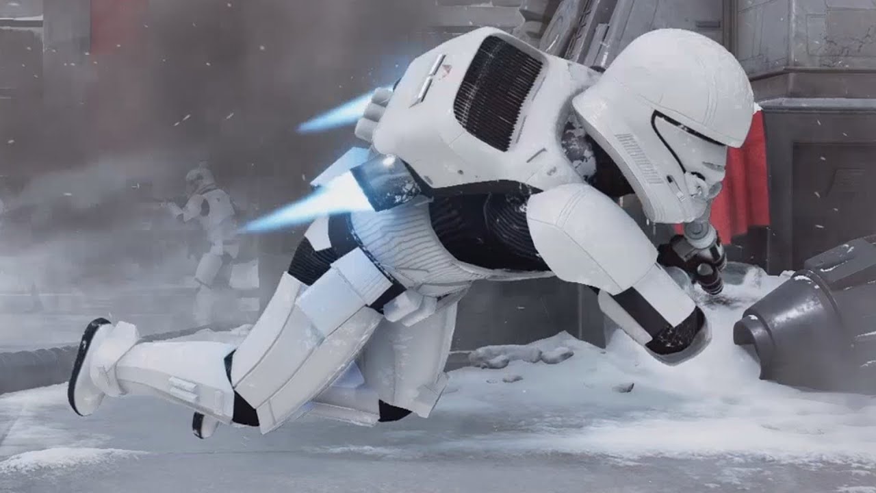 First Order vs Resistance Star Wars Battlefront 2 NPC Wars/A.I Battle