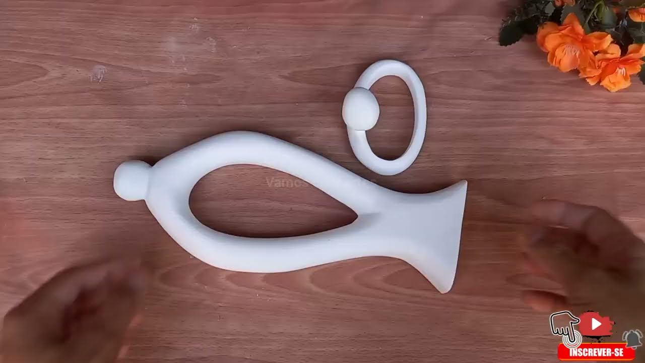 COMO FAZER ESCULTURA DECORATIVA LUXUOSA FEITA DE GESSO E PAPELÃO| HOW TO MAKE DECORATIVE SCULPTURE