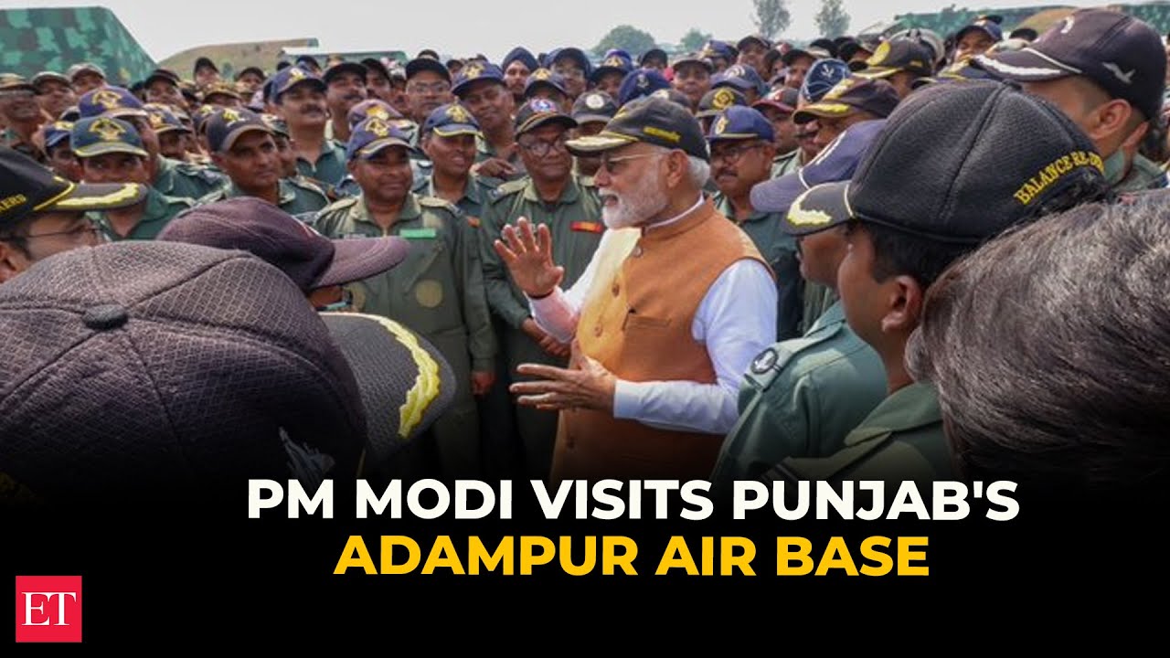 PM Modi visits Adampur air base, meets air force personnel after Operation Sindoor
