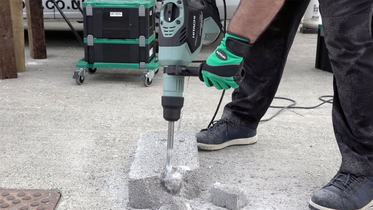 Hitachi DH40MEY SDS-Max Brushless Rotary Demolition Hammer - Demo Video