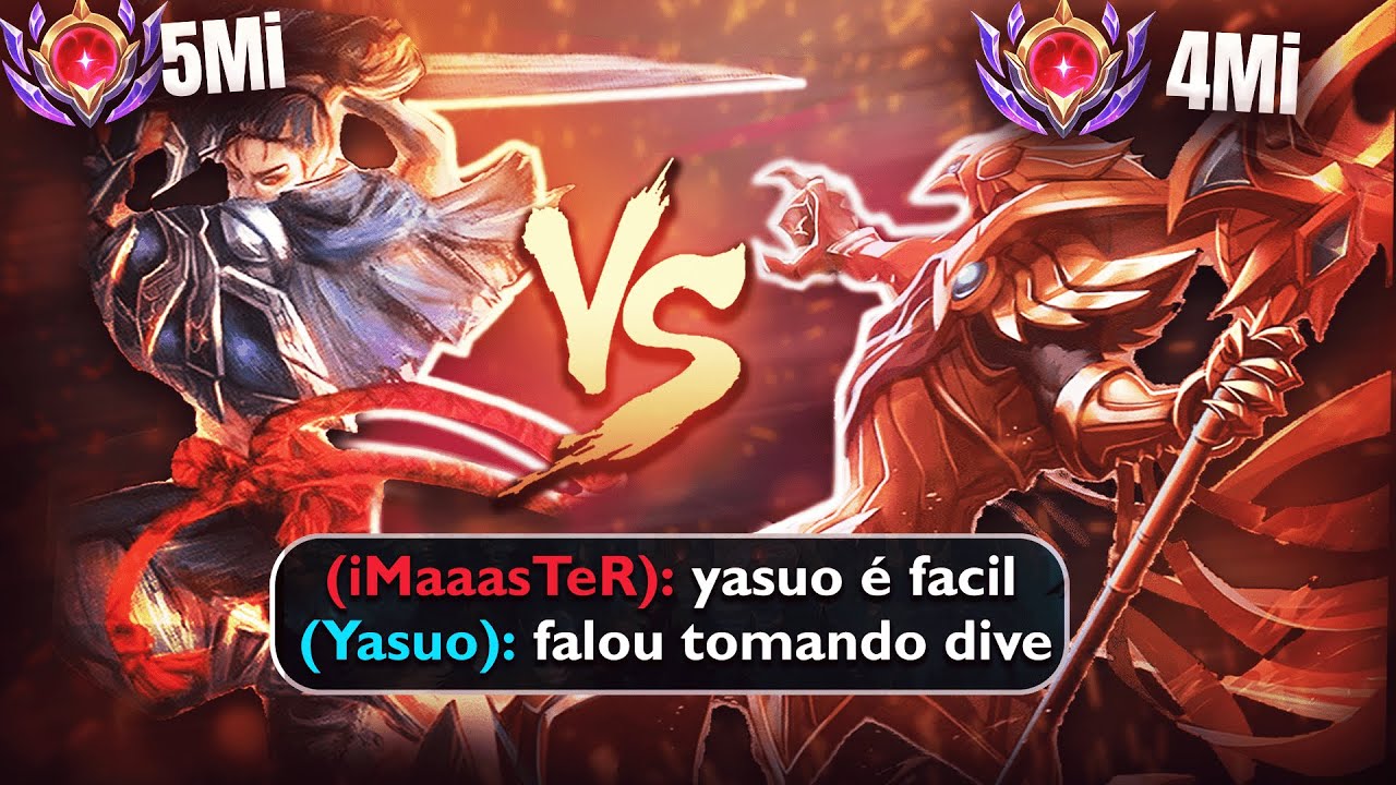 MONO YASUO ENFRENTA O MONO AZIR COM MAIOR MAESTRIA DO CHALLENGER
