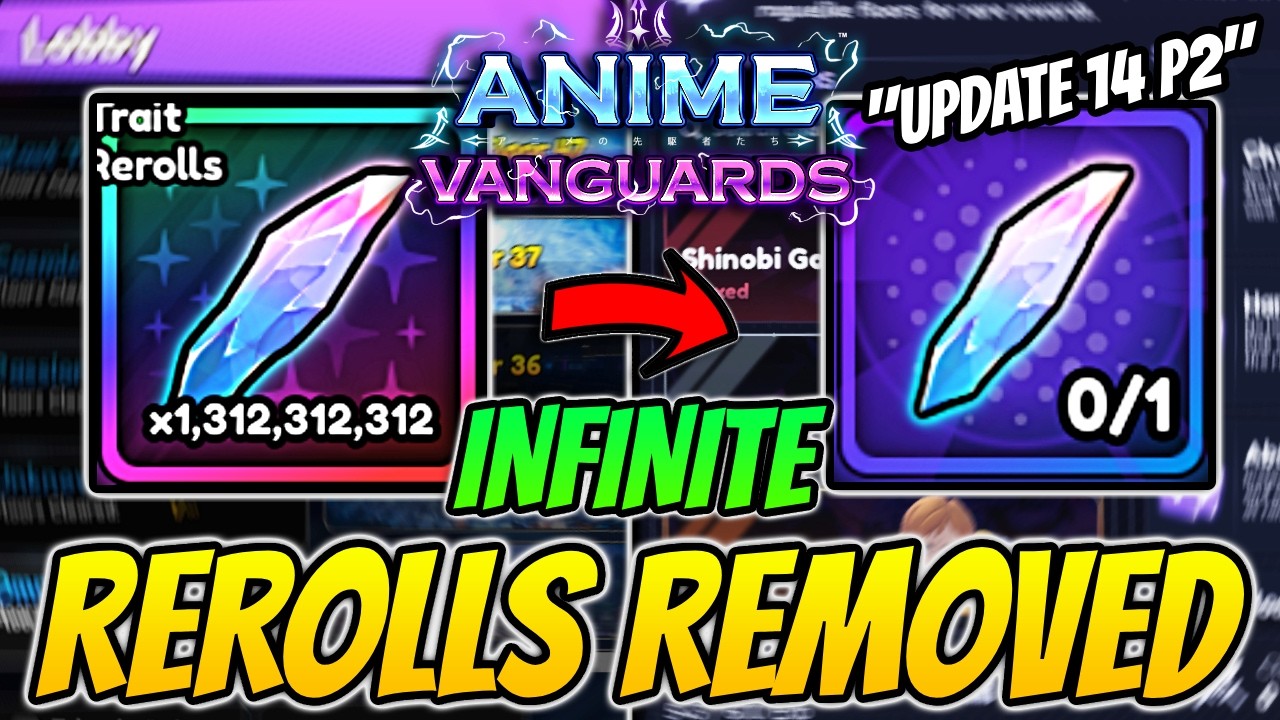 Бесконечные F2P рероллы убрали в Anime Vanguards (обновление 14, часть 2)?
