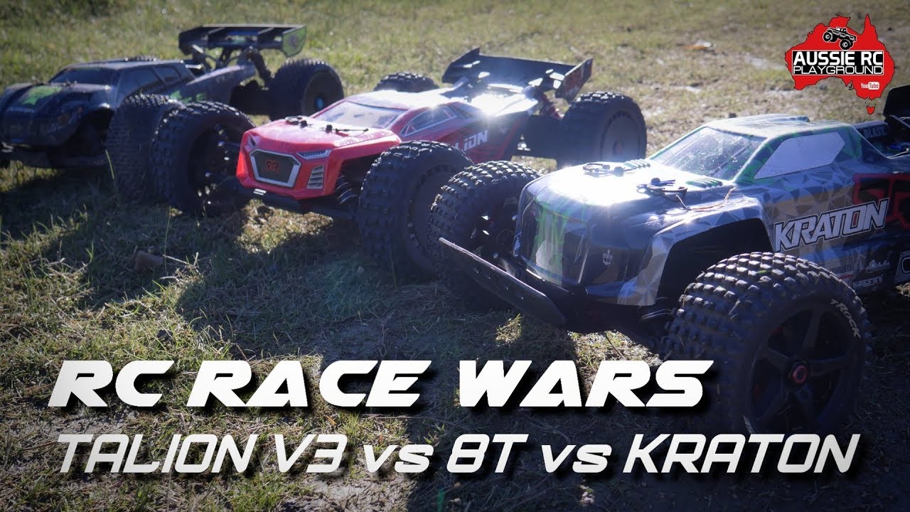 RC RACE WARS: Losi 8T vs TalionV3 vs KratonV3