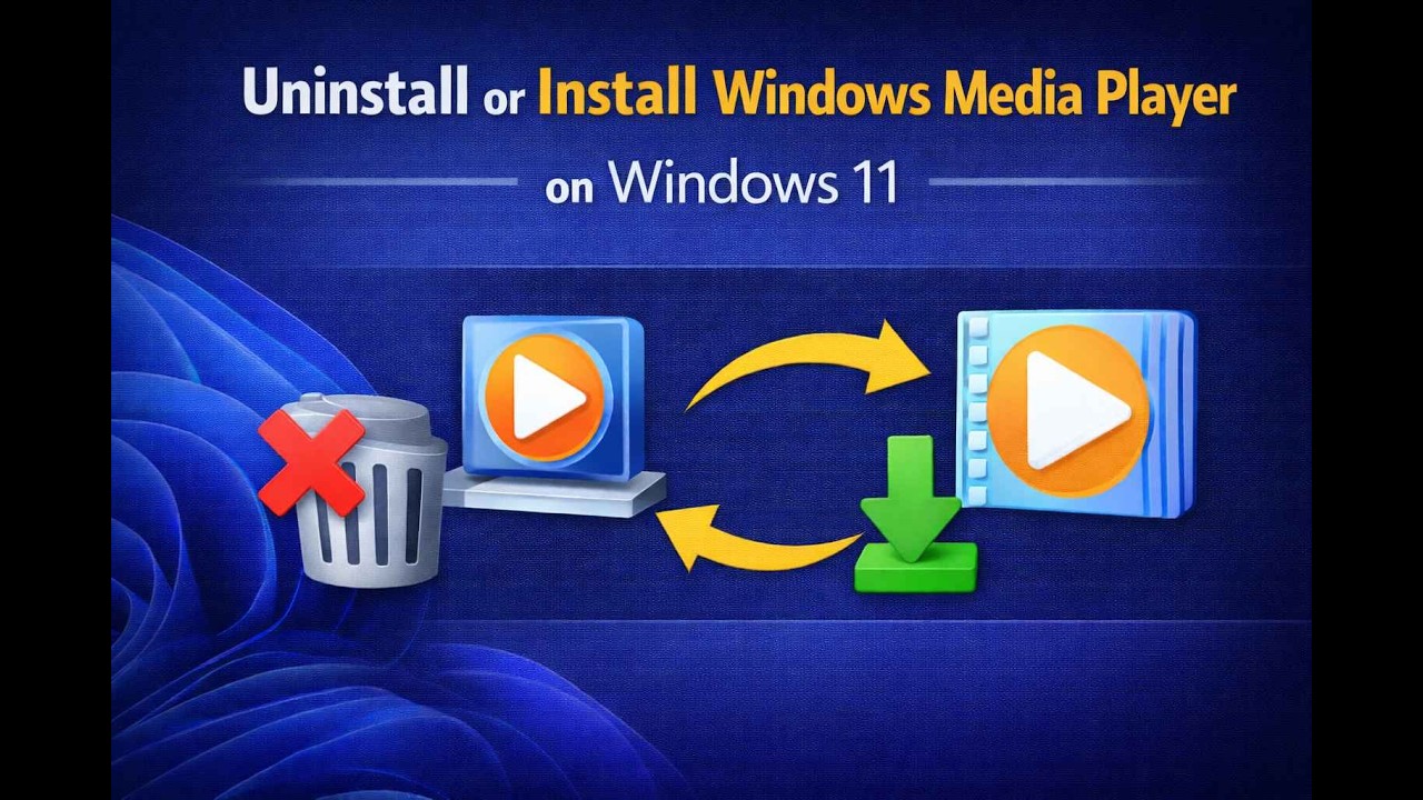 How to Uninstall or Install Windows Media Player on Windows 11 | GearUpWindows Tutorial