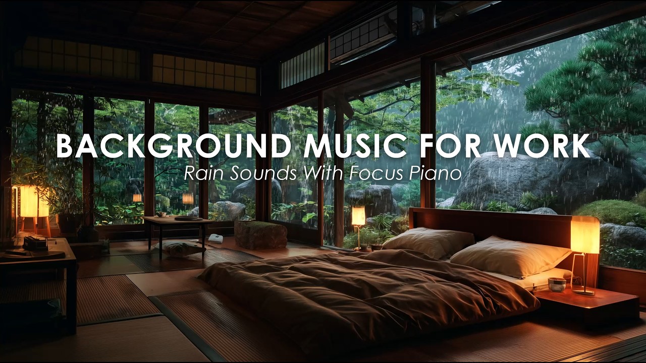 Rain Piano Music for Deep Focus, Insomnia Relief and Peaceful Relaxation