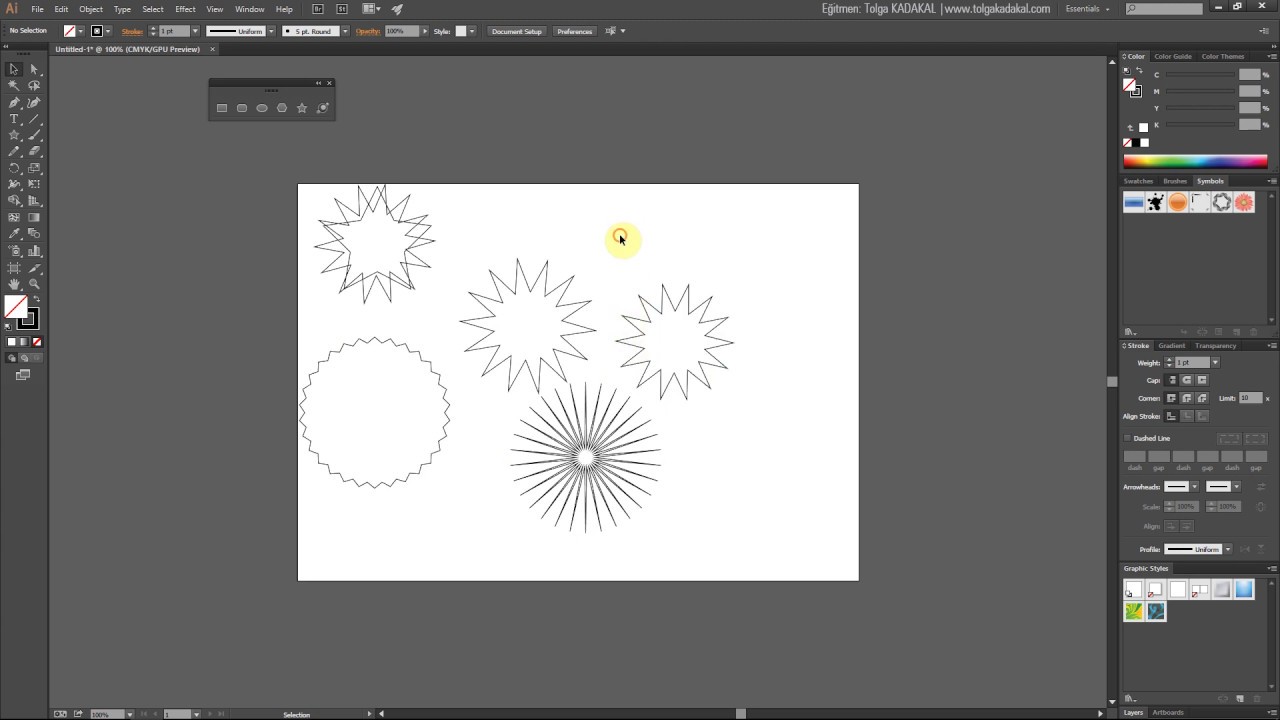 Illustrator Dersleri 6 - Illustrator'de vektör çizimler oluşturmak