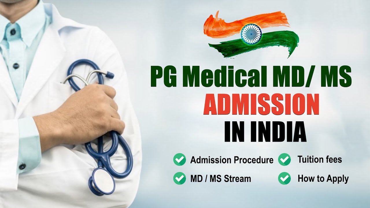 PG Medical MD/MS Admission In India || Top PG Medical Colleges In India 2024 || MD/MS Admission II