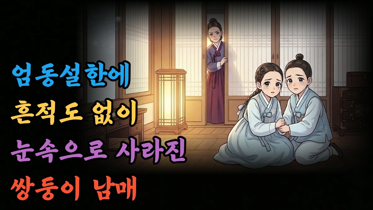 엄동설한, 폭설에 사라진 쌍둥이 남매
