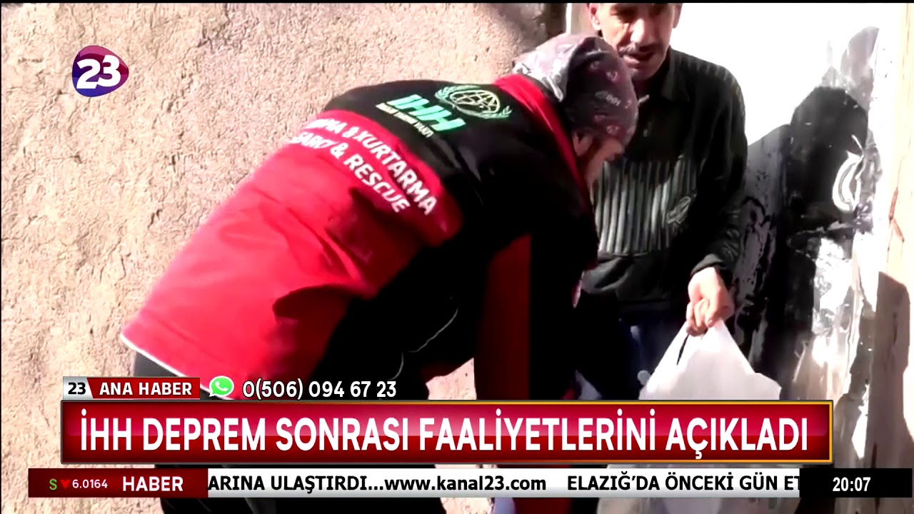 İHH DEPREM SONRASI FAALİYETLERİNİ A&Ccedil;IKLADI
