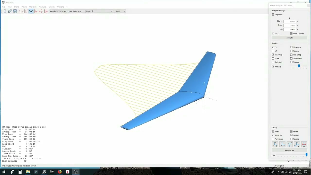 Flying Wing Aerodynamics - Composite Ultralight Sailplane - Klingberg Wing MkII