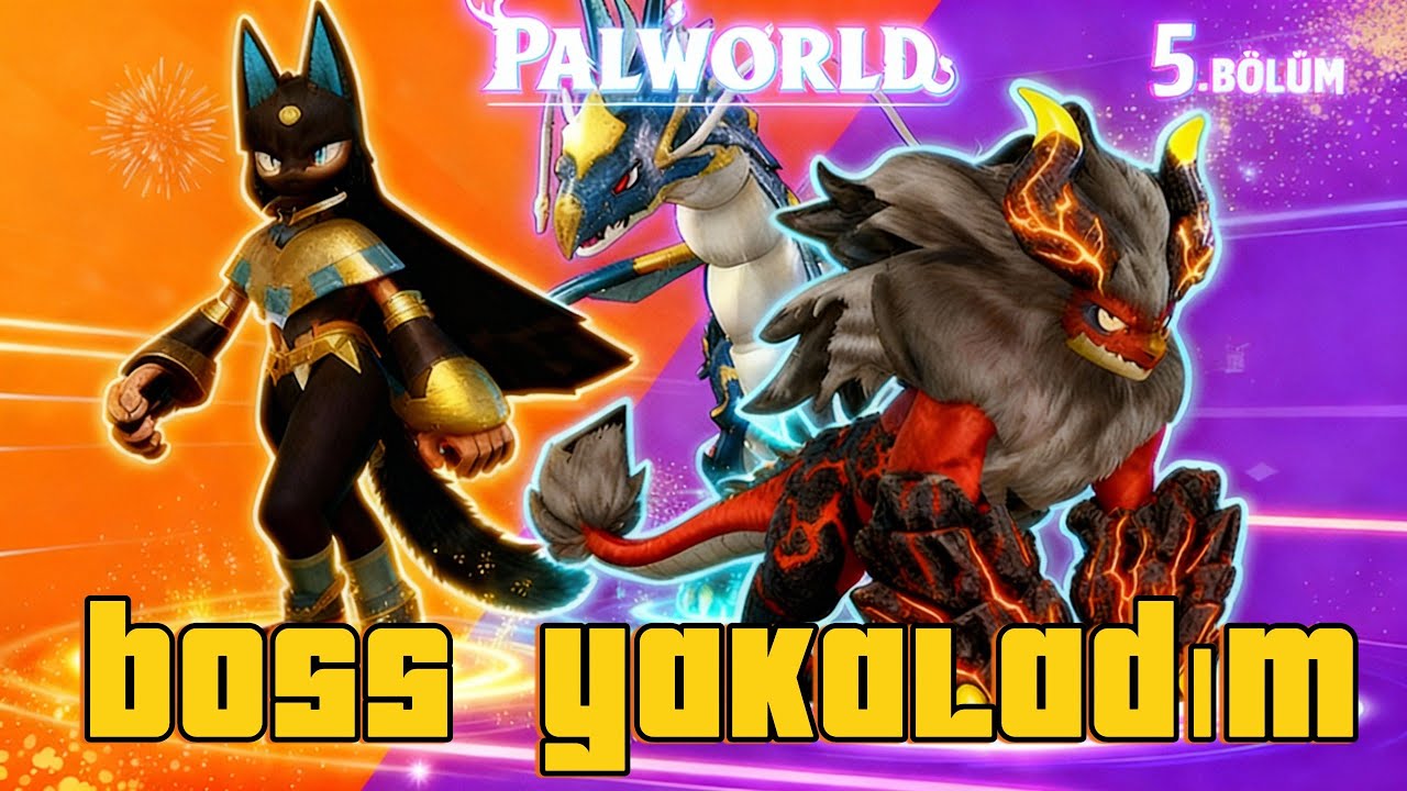 PALWORLD 5. BÖLÜM | EFSANE BOSS ÜÇLÜSÜ! 🔥 Anubis, Jormuntide ve Blazamut’u Yakaladım!